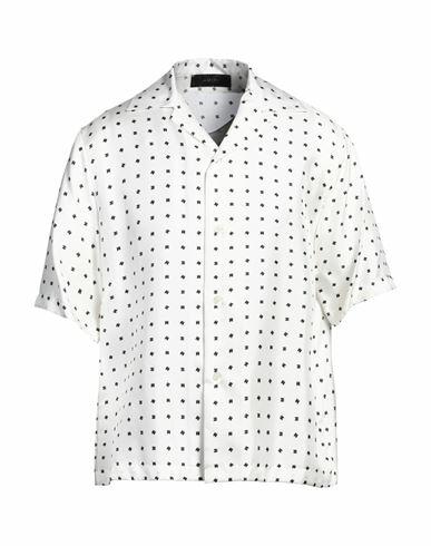 Amiri Man Shirt White Silk Cover