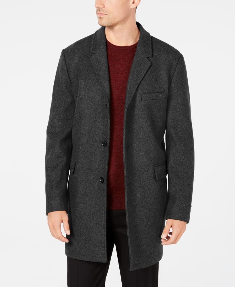 Michael Kors Men's Ghent Slim-Fit Overcoat - Charcoal Cover