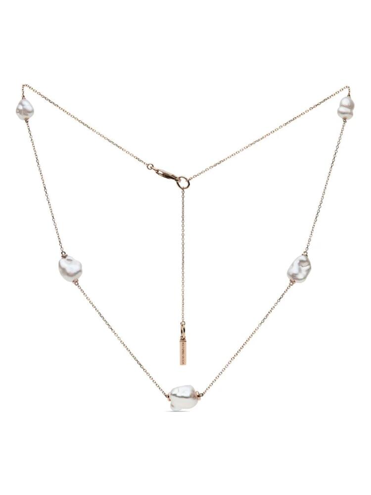 AUTORE MODA 9kt rose gold Sophia Keshi pearl necklace - Pink Cover