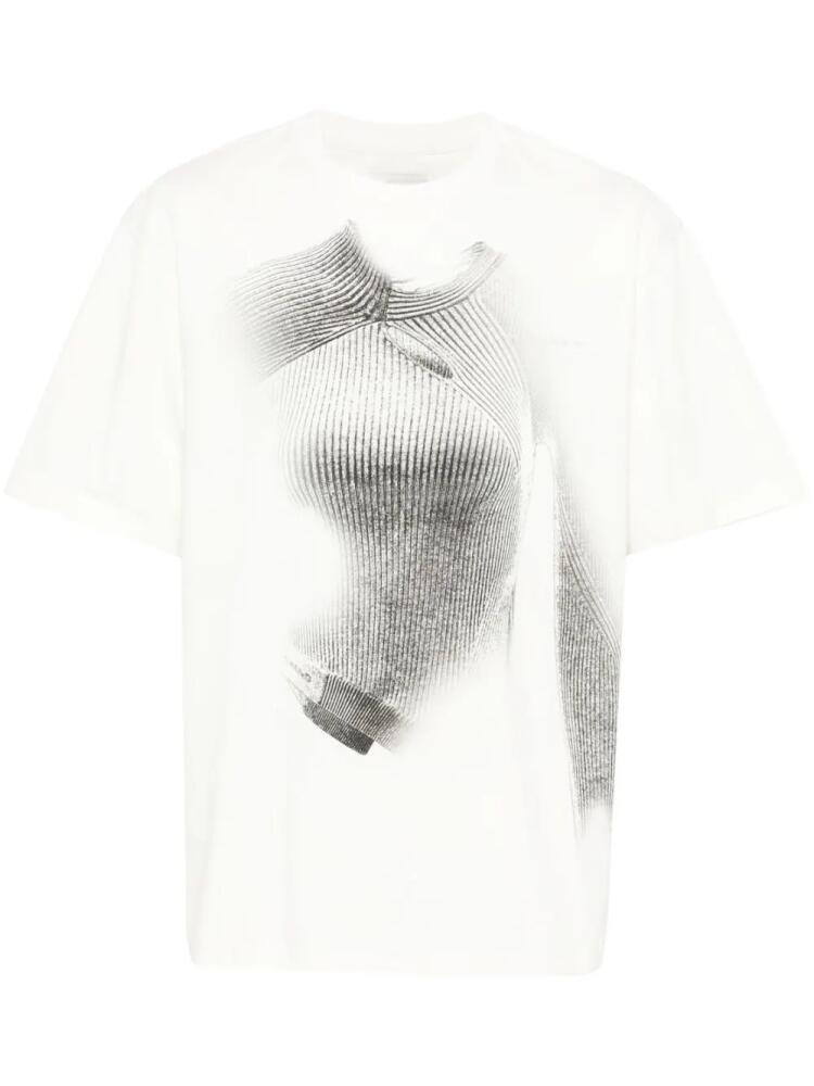 Feng Chen Wang graphic-print T-shirt - Neutrals Cover