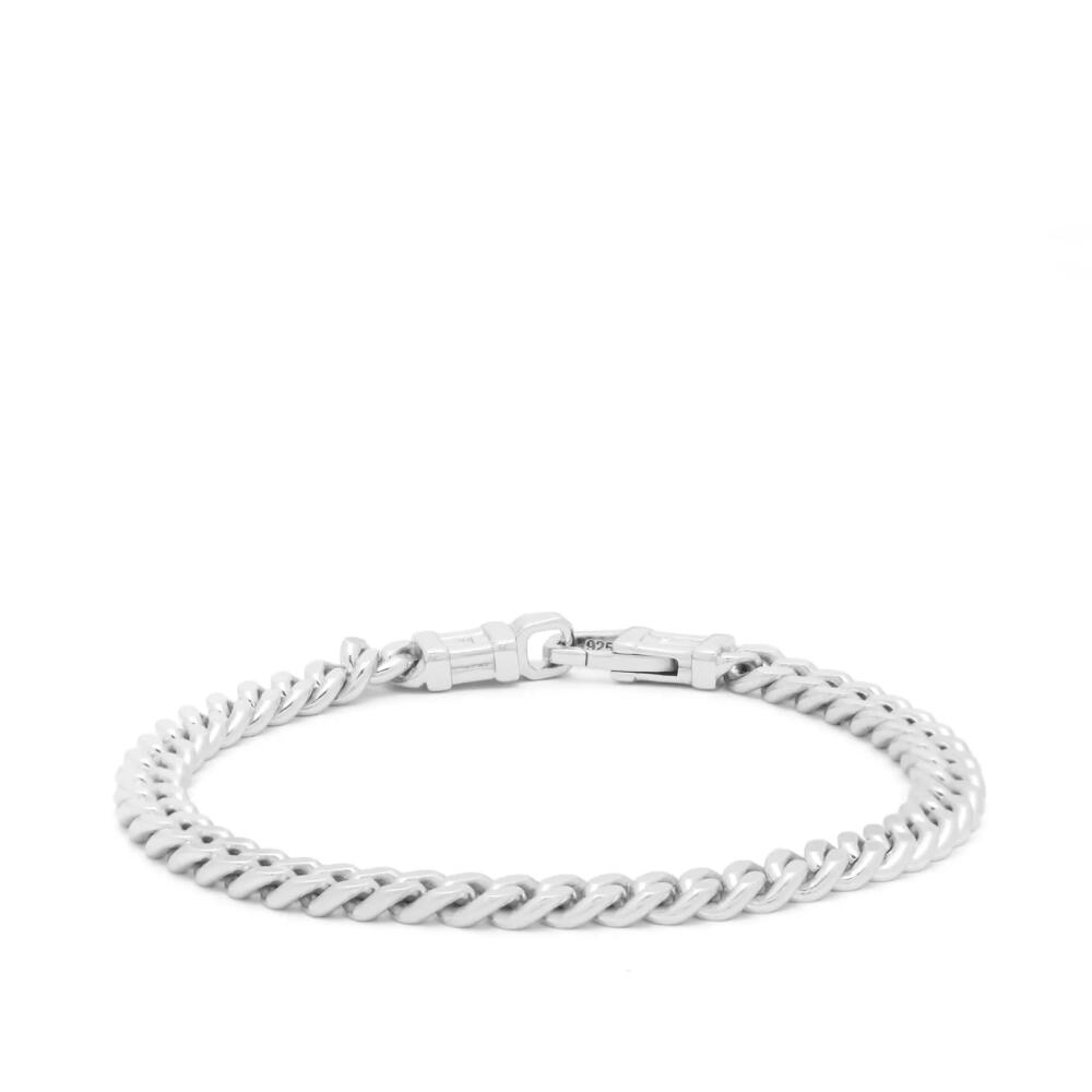 Tom Wood Men's 7" Curb Bracelet L in Sterling Silver Cover