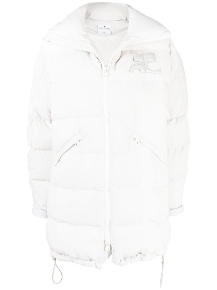 Courrèges Prism puffer-coat - Grey Cover