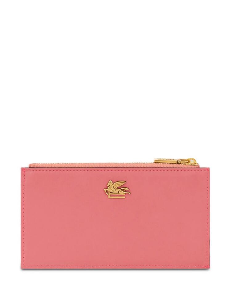 ETRO Pegaso leather cardholder - Pink Cover