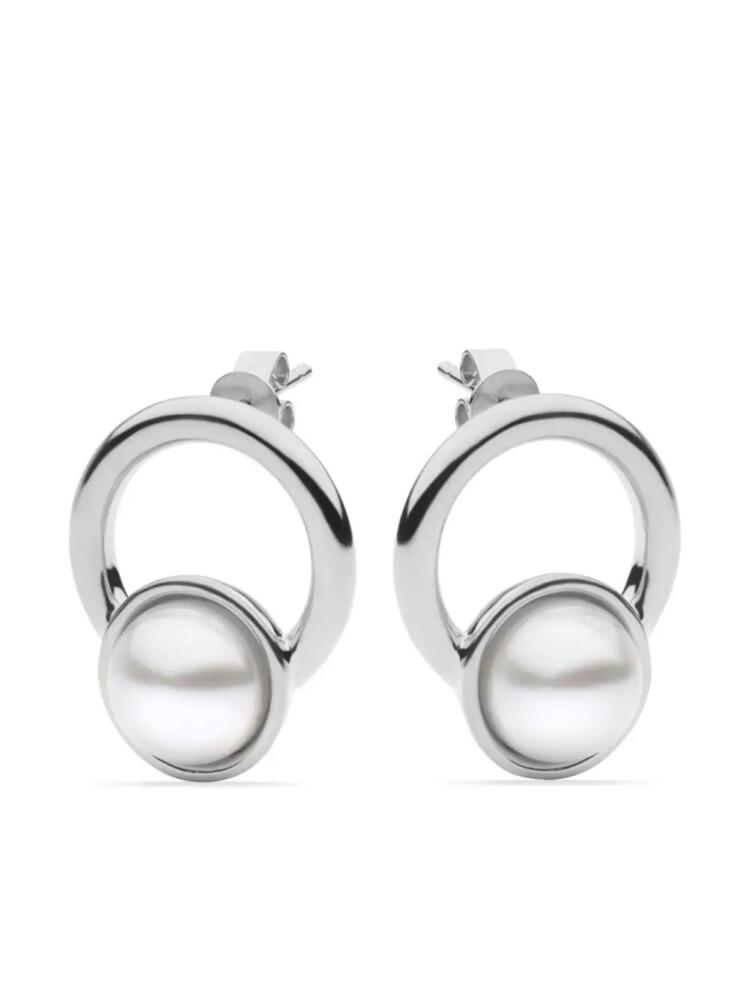 AUTORE MODA Emily pearl stud earrings - Silver Cover