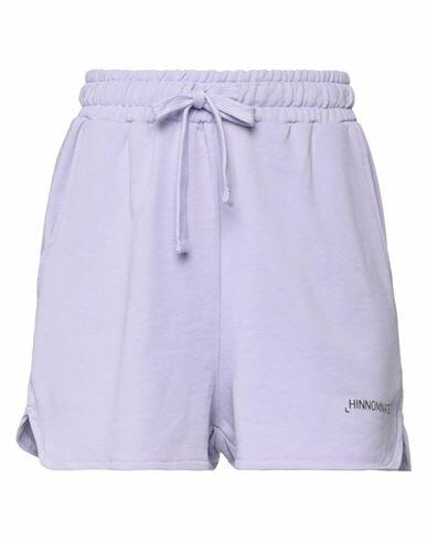 Hinnominate Woman Shorts & Bermuda Shorts Light purple Cotton Cover