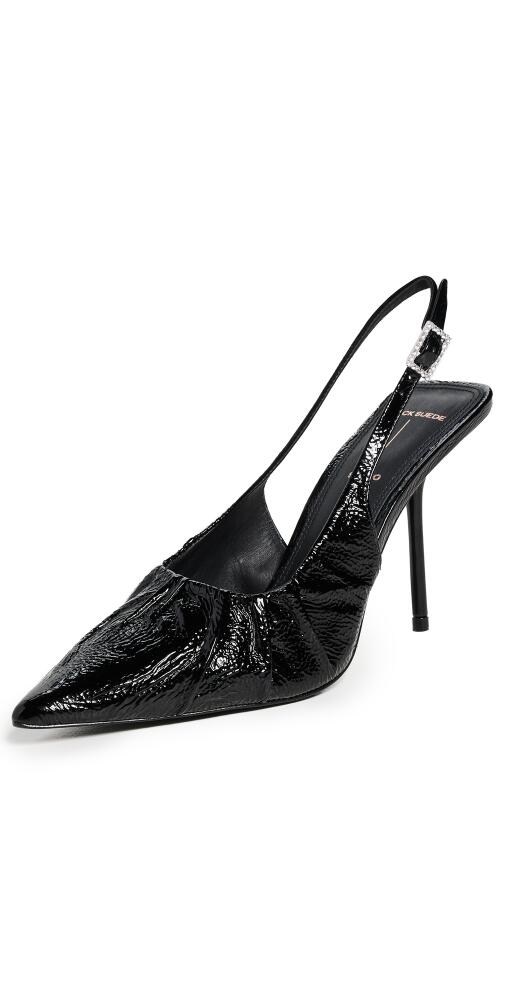 Black Suede Studio Piazza Slingbacks Black Cover