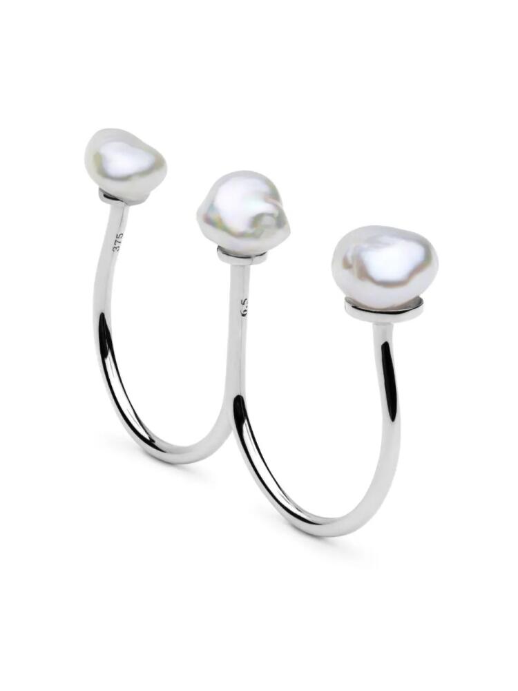 AUTORE MODA 9kt white gold Sophia pearl ring Cover