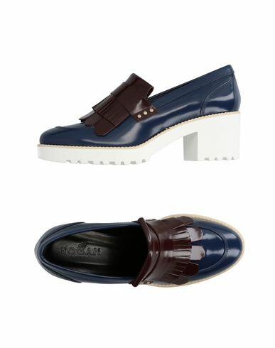 Hogan Woman Loafers Blue Soft Leather Cover