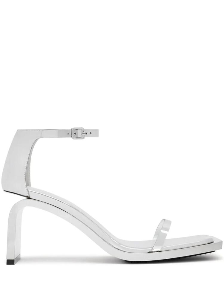 Courrèges Stream Mirror sandals - Silver Cover