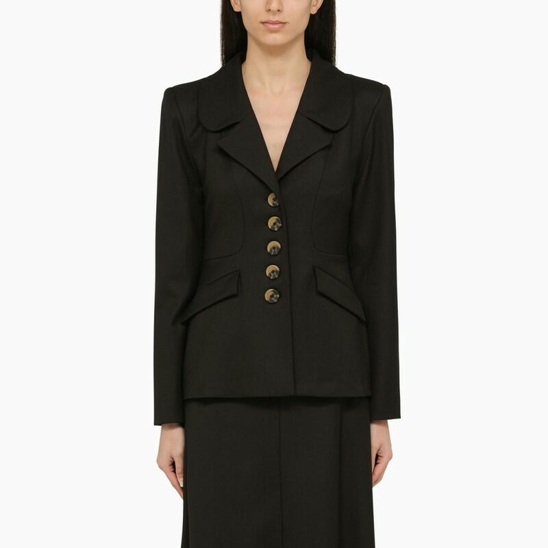 By Malene Birger Black single-breasted jacket Cover