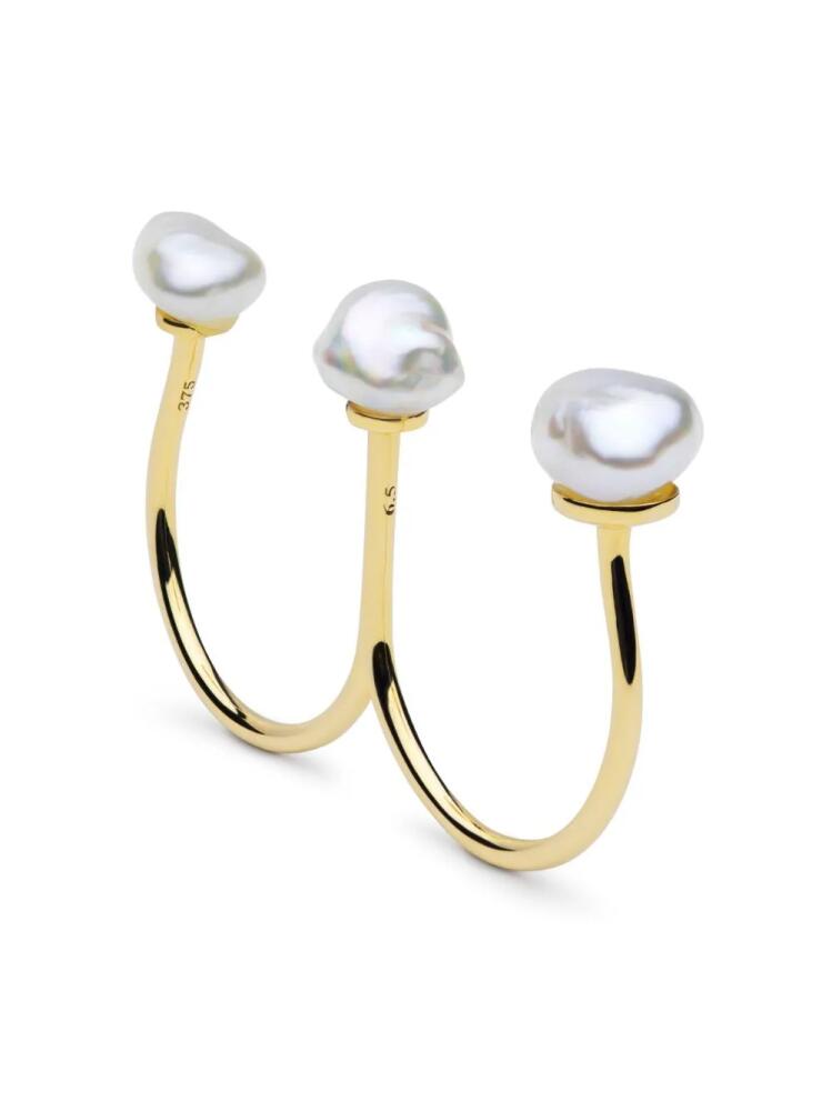 AUTORE MODA 9kt yellow gold Sophia pearl ring Cover