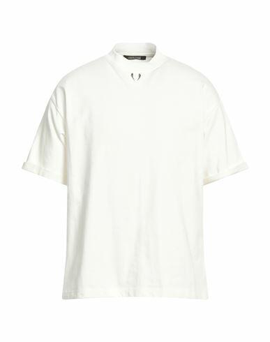 Roberto Cavalli Man T-shirt White Cotton Cover