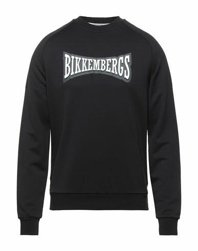 Bikkembergs Man Sweatshirt Black Polyester, Cotton, Elastane Cover