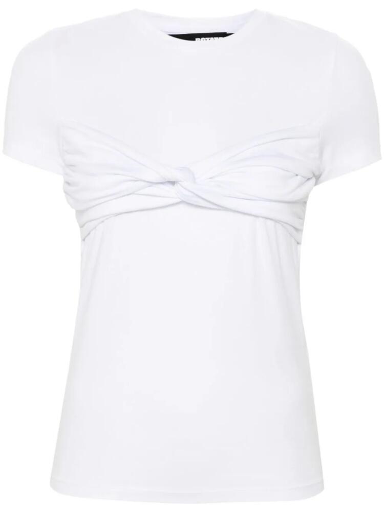 ROTATE BIRGER CHRISTENSEN twisted T-shirt - White Cover