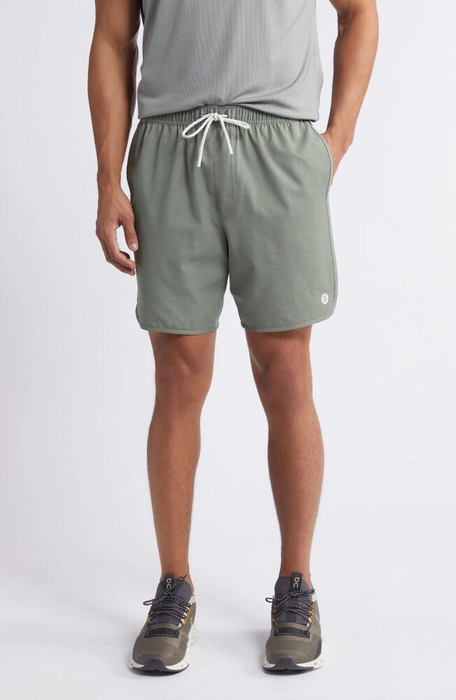 Free Fly Reverb Water Resistant Hybrid Performance Shorts in Agave Green Cover