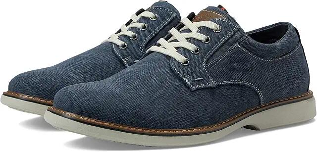 Nunn Bush Otto Canvas Plain Toe Oxford (Blue) Men's Shoes Cover