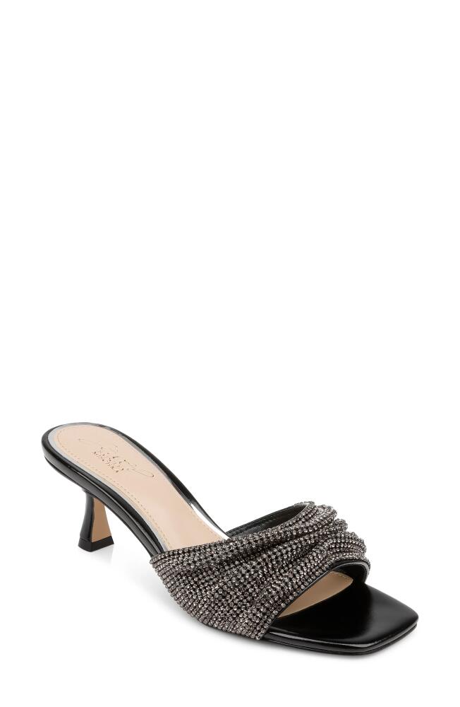 Jewel Badgley Mischka Humor Slide Sandal in Black Cover