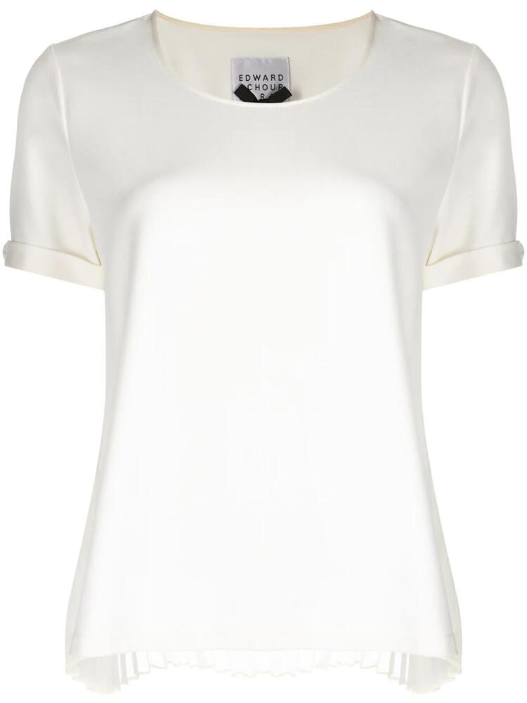 Edward Achour Paris scoop neck t-shirt - White Cover