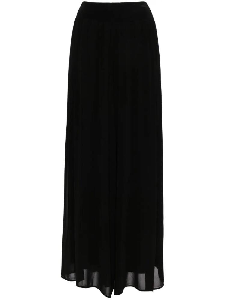 Transit elasticated wide-leg pants - Black Cover