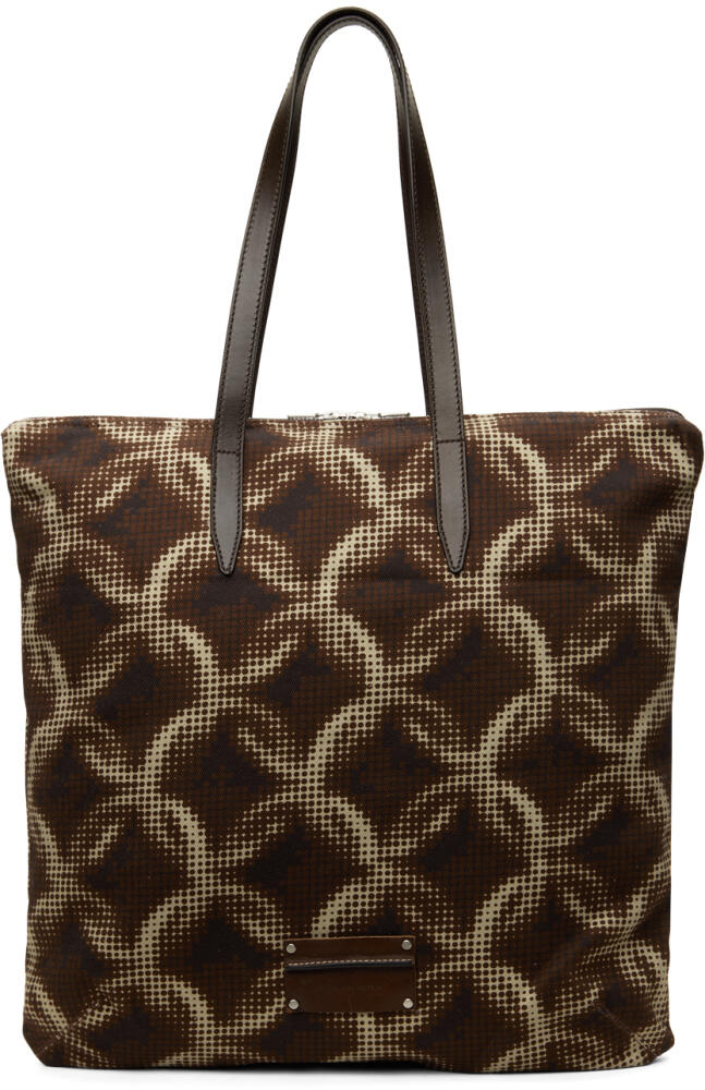 Dries Van Noten Brown Cotton Tote Cover