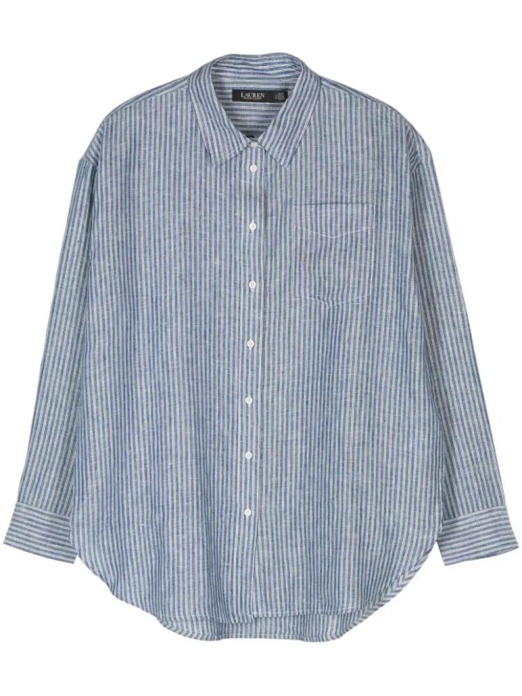 Lauren Ralph Lauren pinstripe shirt - Blue Cover