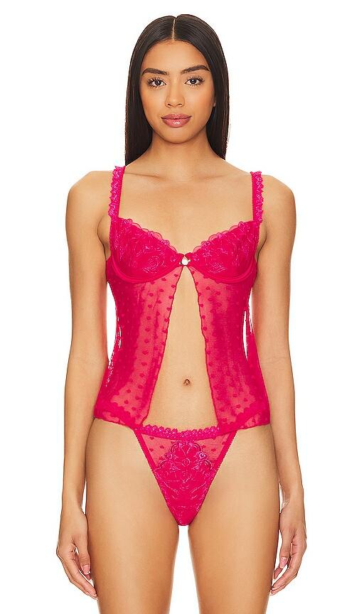 KAT THE LABEL Romeo Camisole Bra in Pink Cover