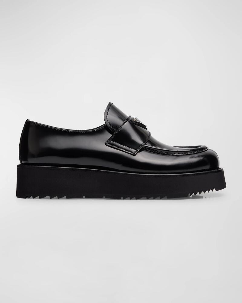 Prada Flatform Leather Loafers Cover