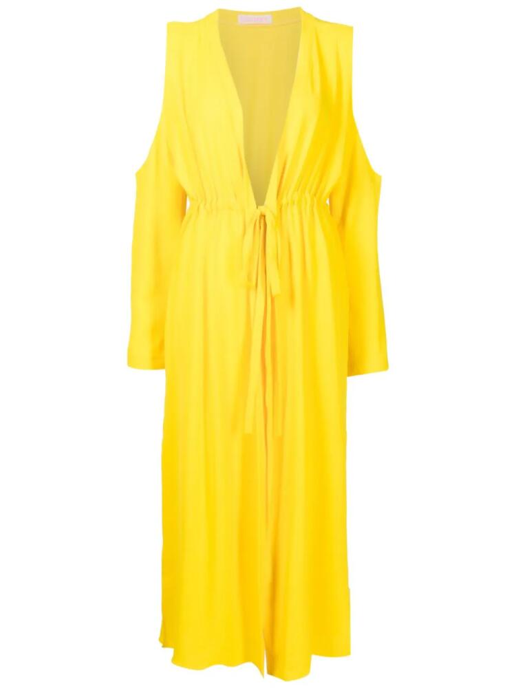 Olympiah Jussi cut-ou beach dress - Yellow Cover