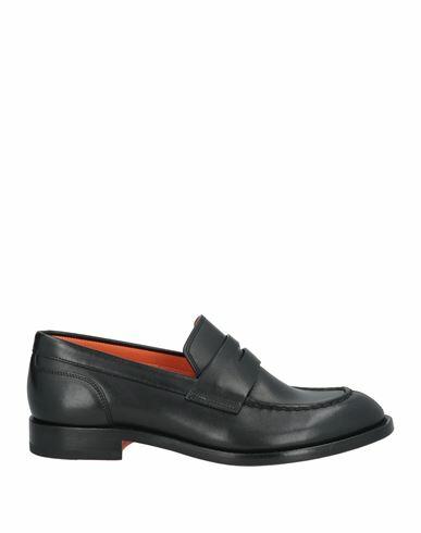 Santoni Woman Loafers Black Leather Cover