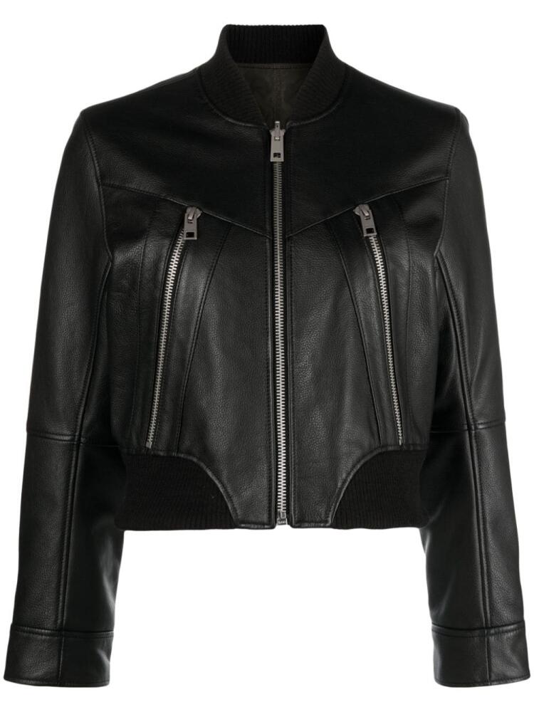 Zadig&Voltaire cropped leather jacket - Black Cover