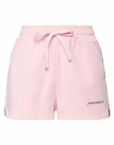 Hinnominate Woman Shorts & Bermuda Shorts Pink Cotton Cover