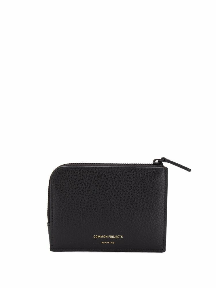 Common Projects logo zipped wallet - Black Cover