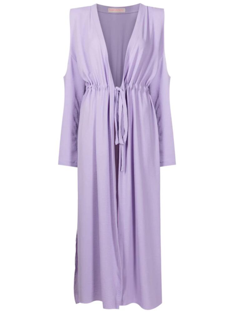 Olympiah Jussi tie-fastening beach dress - Purple Cover