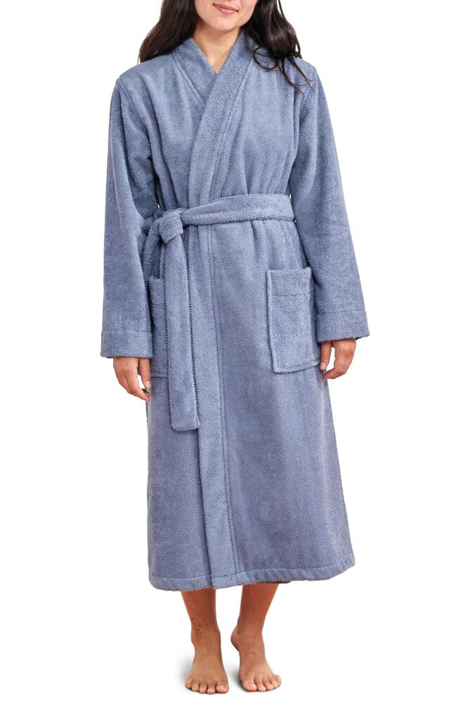 Coyuchi Gender Inclusive Air Weight™ Organic Cotton Robe in French Blue Cover