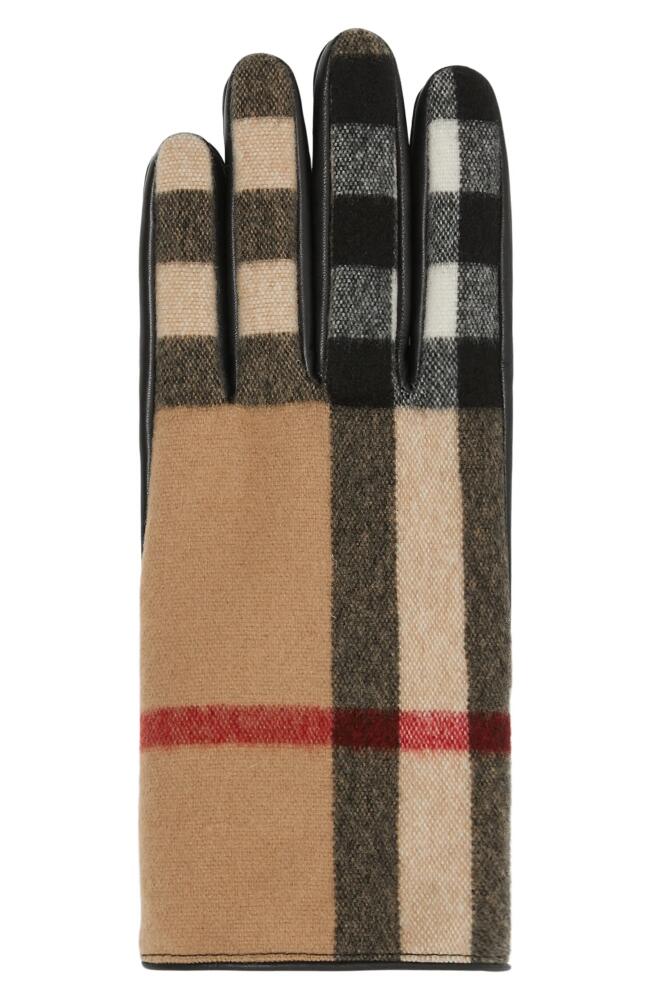 burberry Gabriel Wool Gloves in Archive Beige Cover