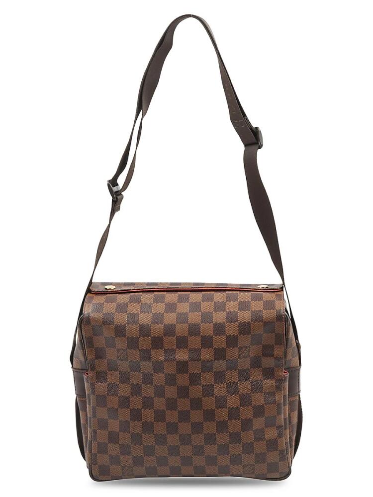 Louis Vuitton Women's Naviglio Damier Ebene Coated Canvas Shoulder Bag - Brown Cover