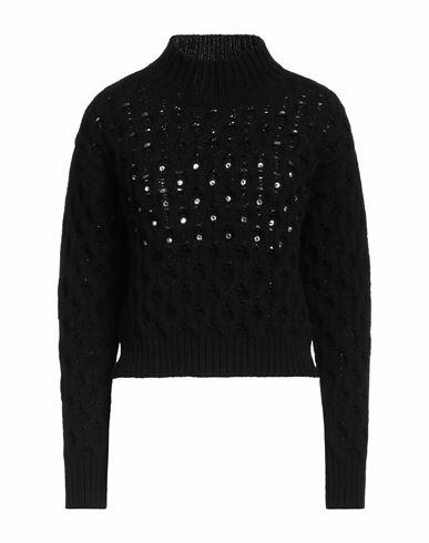 Eleonora Gottardi Woman Turtleneck Black Wool, Cashmere Cover