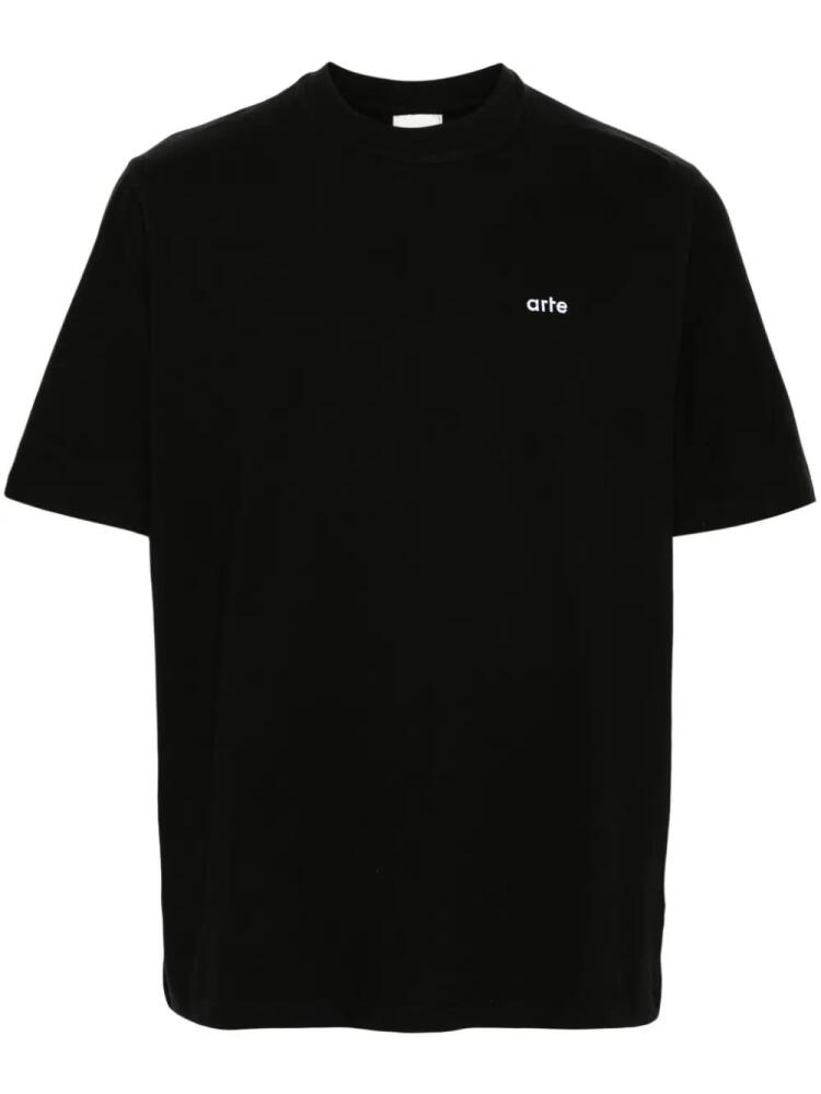 ARTE Theo graphic-print T-shirt - Black Cover