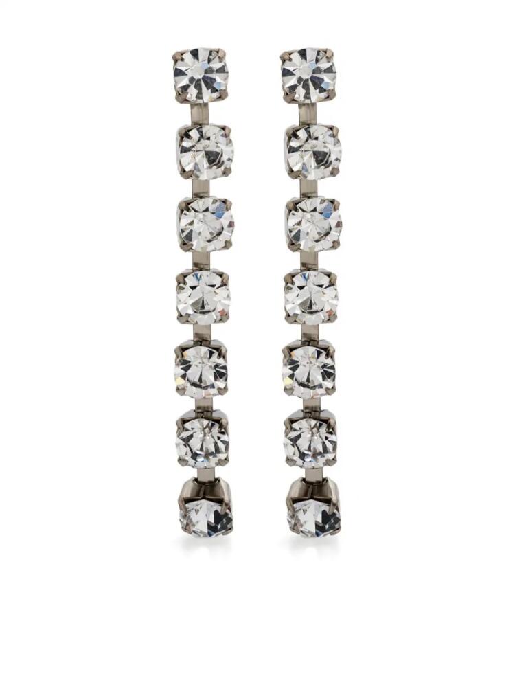 Forte Forte crystal-embellished earrings - Silver Cover