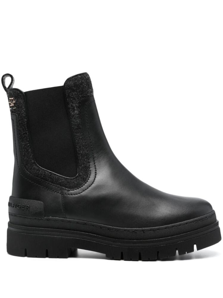 Tommy Hilfiger Chelsea felted boots - Black Cover