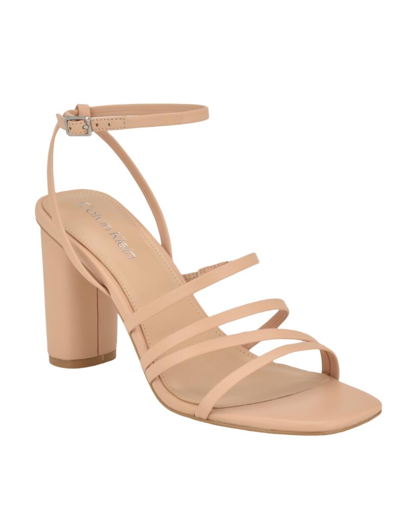 Calvin Klein Women's Norra Strappy Dress Sandals - Light Natural Cover