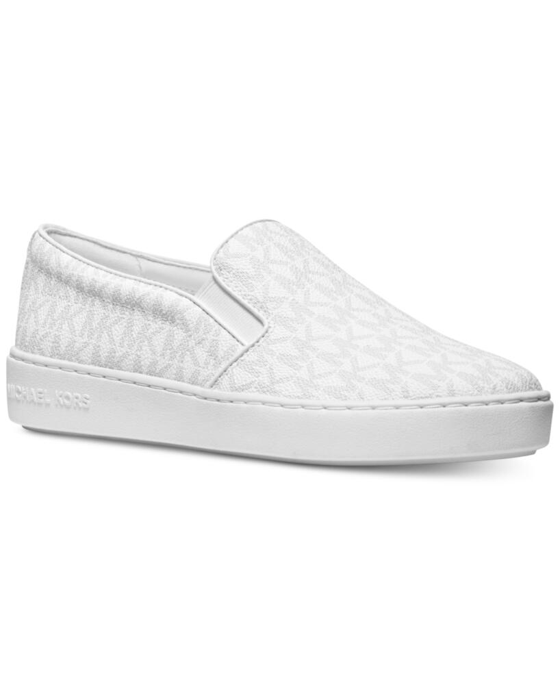 Michael Michael Kors Women's Keaton Slip-On Logo Sneakers - Bright White Logo Cover