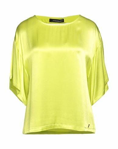 Emma & Gaia Woman Top Acid green Viscose Cover