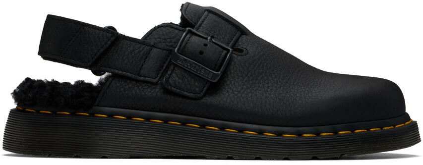 Dr. Martens Black Jorge II Faux-Fur Lined Mules Cover