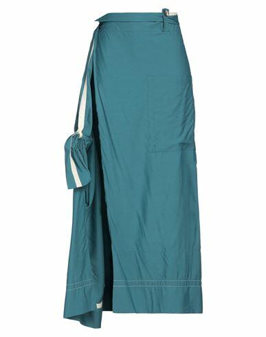 Quira Woman Maxi skirt Deep jade Viscose, Wool, Silk Cover