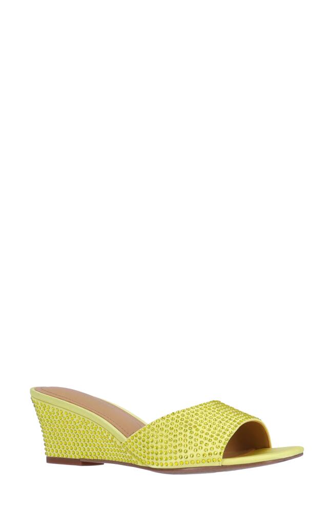 J. Reneé Coralie Wedge Slide Sandal in Yellow Cover