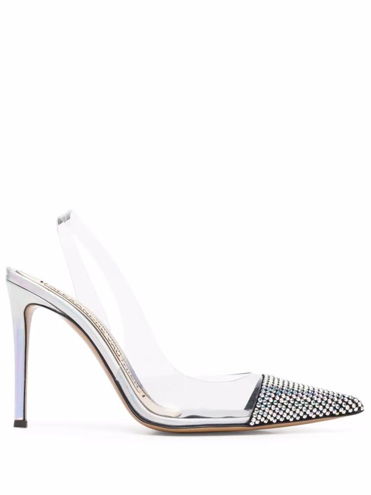 Alexandre Vauthier Transparente crystal embellished pumps - White Cover