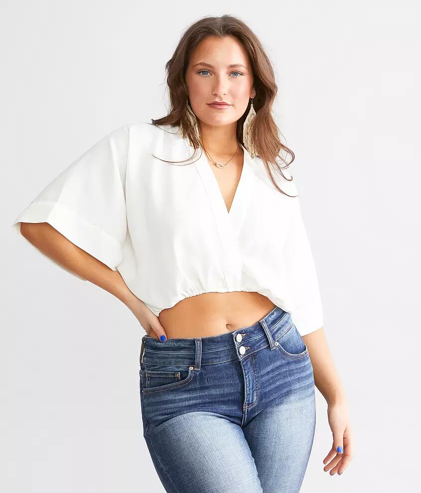 Hyfve Pretty Please Surplice Cropped Top Cover