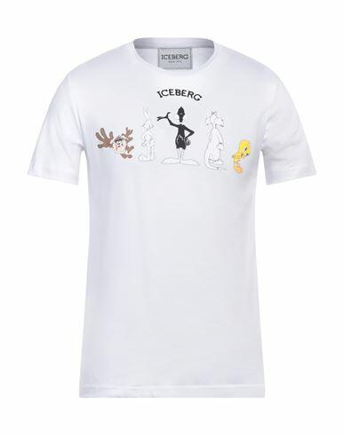 Iceberg Man T-shirt White Cotton Cover