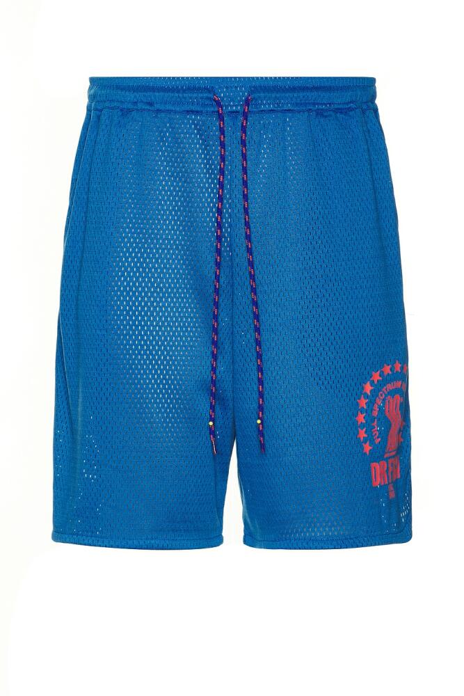 DOUBLE RAINBOUU Ball Short in Blue Cover